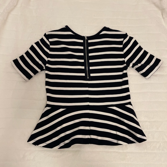 Gap Stripe Peplum Top - Picture 2 of 5